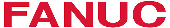 FANUC logo in bold red uppercase letters on a white background.