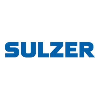 Sulzer logo in bold blue uppercase letters on a white background.
